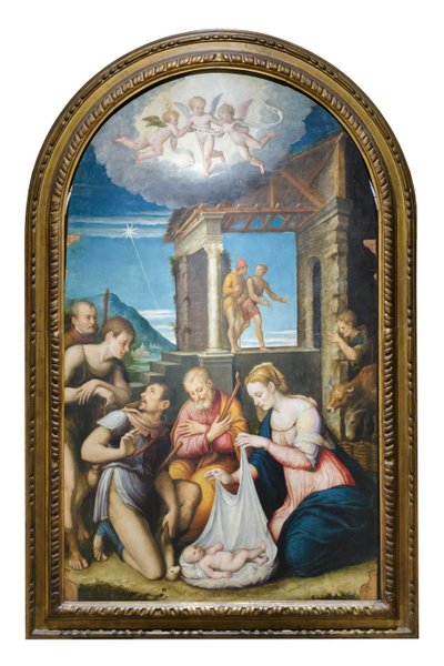 Adoration of the Shepherds by Luca Longhi