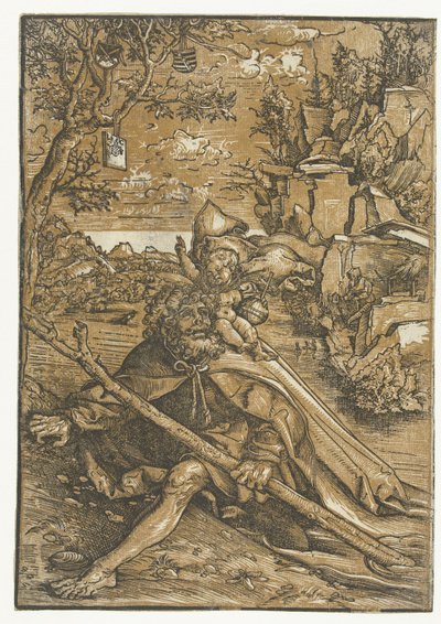 Saint Christopher with the Christ Child by Lucas Cranach