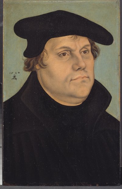 Portrait of Martin Luther by Lucas Cranach d.Æ.