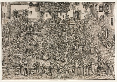 A Tournament by Lucas Cranach the Elder