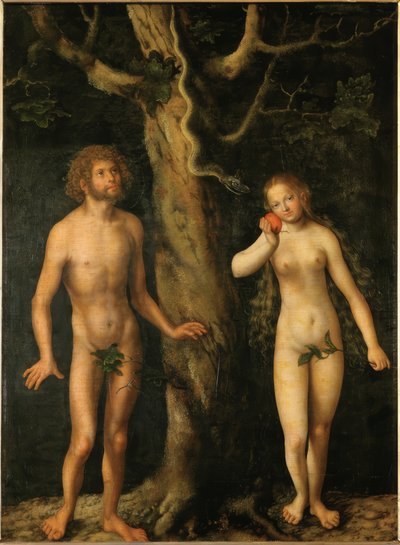 Adam and Eve by Lucas Cranach the Elder