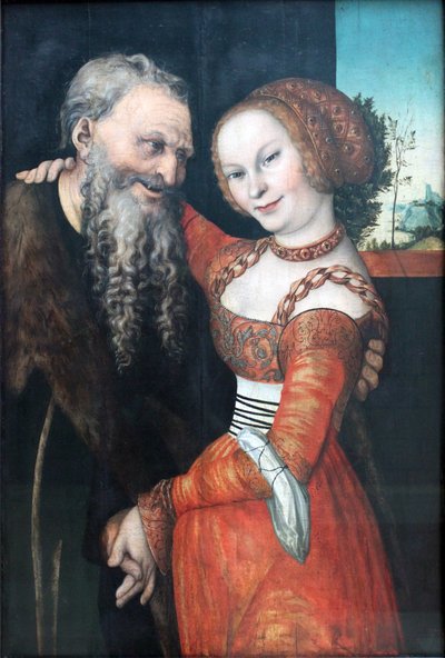 An Ill-Matched Pair by Lucas Cranach the Elder