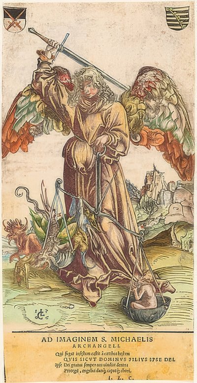 Saint Michael as Soul Weigher by Lucas Cranach the Elder