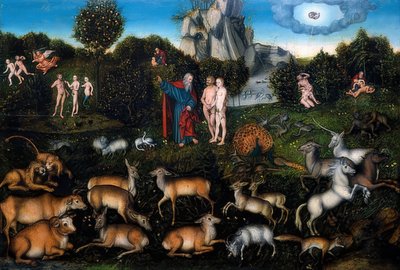 Paradise. 1530 by Lucas Cranach the Elder