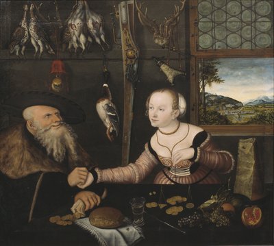 The Ill-matched Couple by Lucas Cranach the Elder
