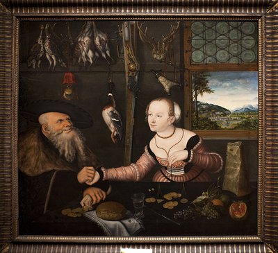 The Ill-Matched Couple by Lucas Cranach the Elder
