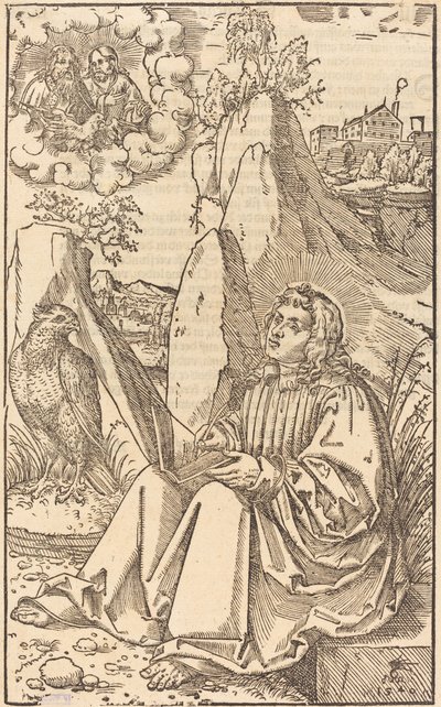 Saint John in a Landscape by Lucas Cranach the Younger