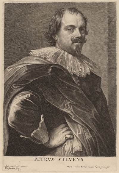 Petrus Stevens by Lucas Emil Vorsterman after Sir Anthony van Dyck