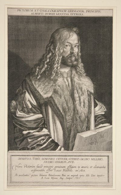 Portrait of Albrecht Durer by Lucas Kilian