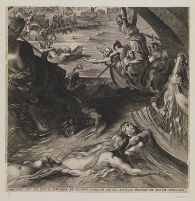 The Battle Against the Amazons by Lucas Vorsterman