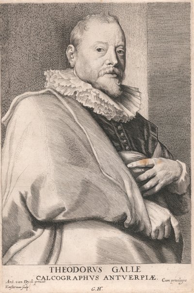 Theodorus Galle, Engraver of Antwerp by Lucas Vorsterman