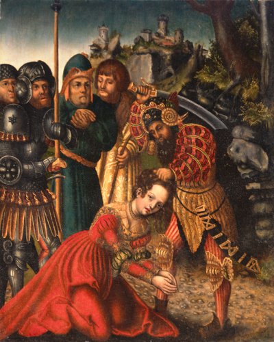 Martyrdom of St. Catherine by Lucas school of Cranach