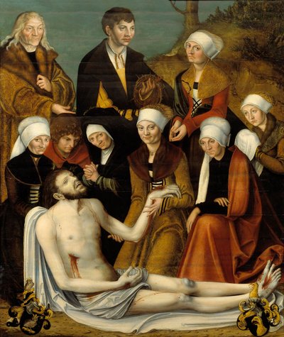 The Lamentation by Lucas studio of Cranach