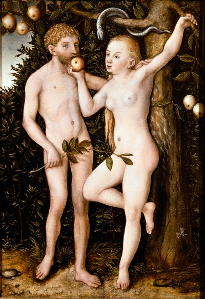 Adam and Eve by Lucas the Elder Cranach