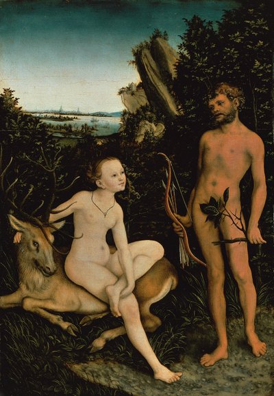 Apollo and Diana by Lucas the Elder Cranach