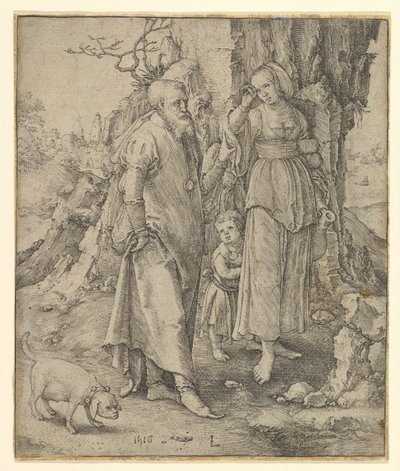 Abraham Sending Away Hagar, 1516 by Lucas van Leyden