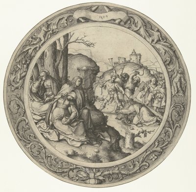 The Carrying of the Cross (The Round Passion series) by Lucas van Leyden