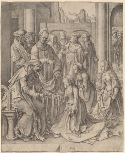 Esther before Ahasuerus by Lucas van Leyden