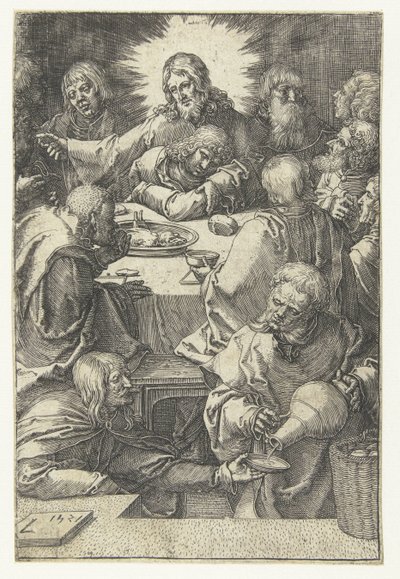 Last Supper (series title: The Small Passion) by Lucas van Leyden