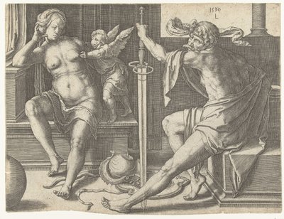 Mars, Venus, and Cupid by Lucas van Leyden