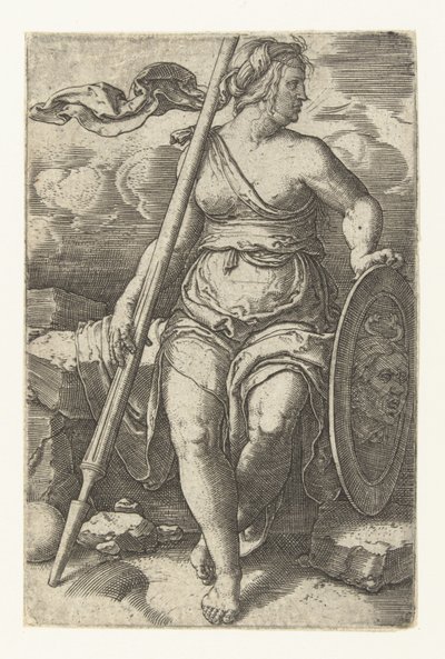 Pallas Athena by Lucas van Leyden