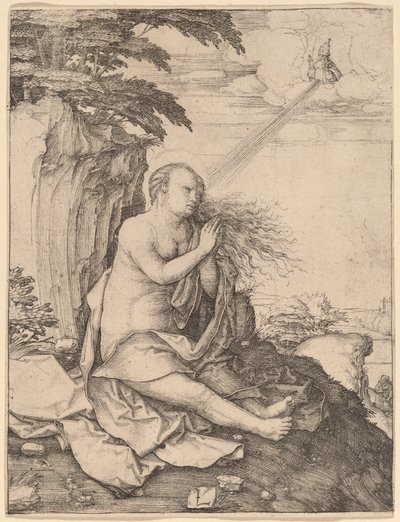 Saint Mary Magdalene in the Desert by Lucas van Leyden