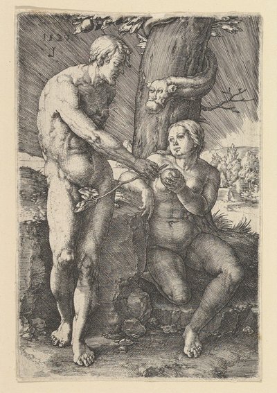 Sin of Adam and Eve by Lucas van Leyden