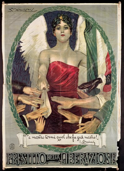 Italian WWI War Loan poster by Luciano Achille Mauzan