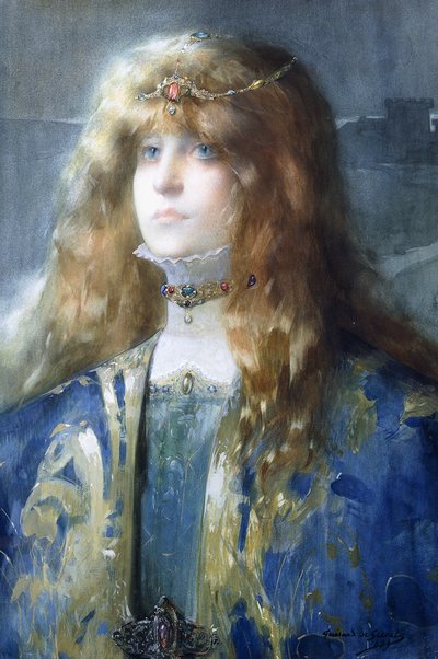 Portrait of Sarah Bernhardt by Lucien Guirand de Scevola