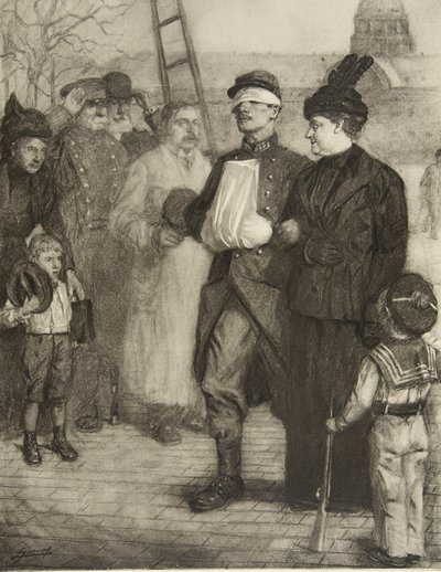 Greeting the Wounded by Lucien Hector Jonas