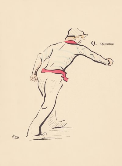 Q. Quarreller by Lucien L. (active 1904) Henreaux