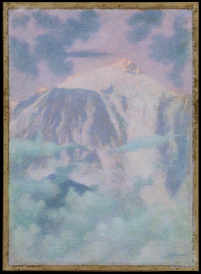 Dream Mountain Landscape by Lucien Levy Dhurmer