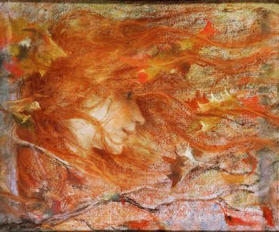The Gust of Wind by Lucien Levy Dhurmer