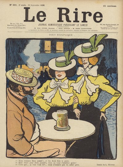 Illustration for Le Rire by Lucien Metivet