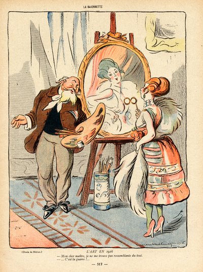 La Baionnette, Satirical in Colours by Lucien Metivet