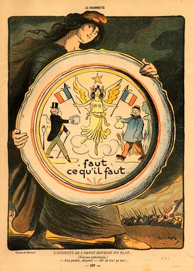 La Baionnette, Satirical in Colours by Lucien Metivet
