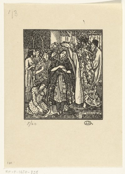 The Coronation of Esther by Lucien Pissarro