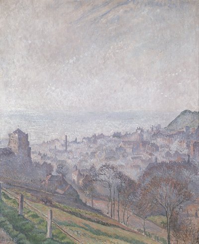 Hastings: Mist, Sun and Smoke, 1918 by Lucien Pissarro