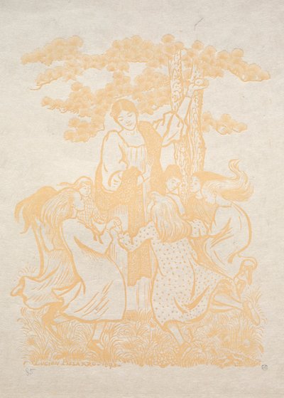 Illustration 25: La Ronde, 1893 by Lucien Pissarro