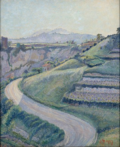 La Nouvelle Route, Cotignac by Lucien Pissarro