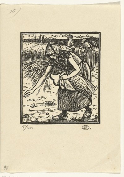 Ruth Gleaning by Lucien Pissarro