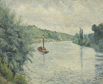 The Barge by Lucien Pissarro