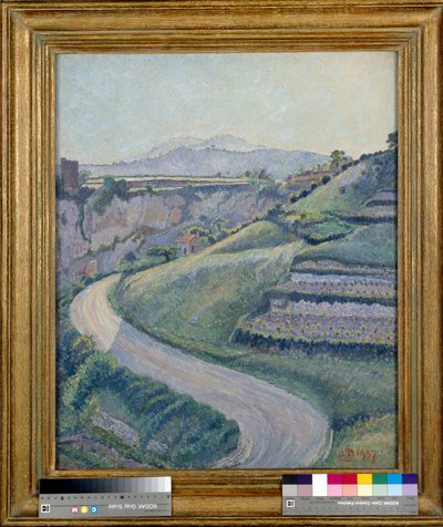 The New Road, Cotignac by Lucien Pissarro