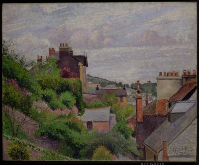 The Roofs of Dartmouth by Lucien Pissarro