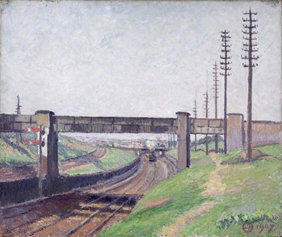 Wells Farm Railway Bridge, Acton by Lucien Pissarro