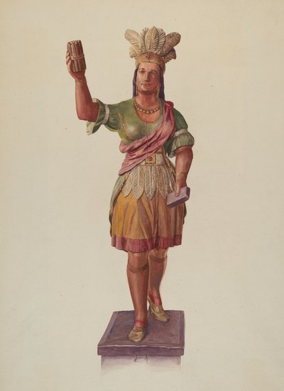 Cigar Store Pocahontas by Lucille Lacoursiere