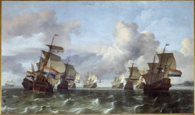The Dutch Fleet of the Dutch East India Company by Ludolf Backhuysen