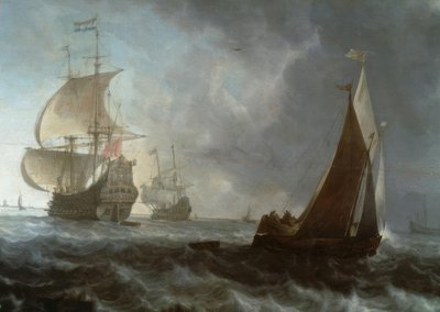Dutch Warships by Ludolf Backhuysen