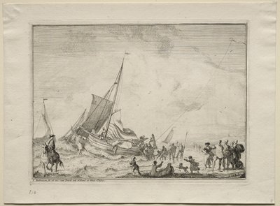 Launching a Ship by Ludolf Backhuysen