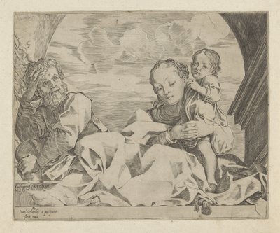 Holy Family under an Arch by Ludovico Carracci